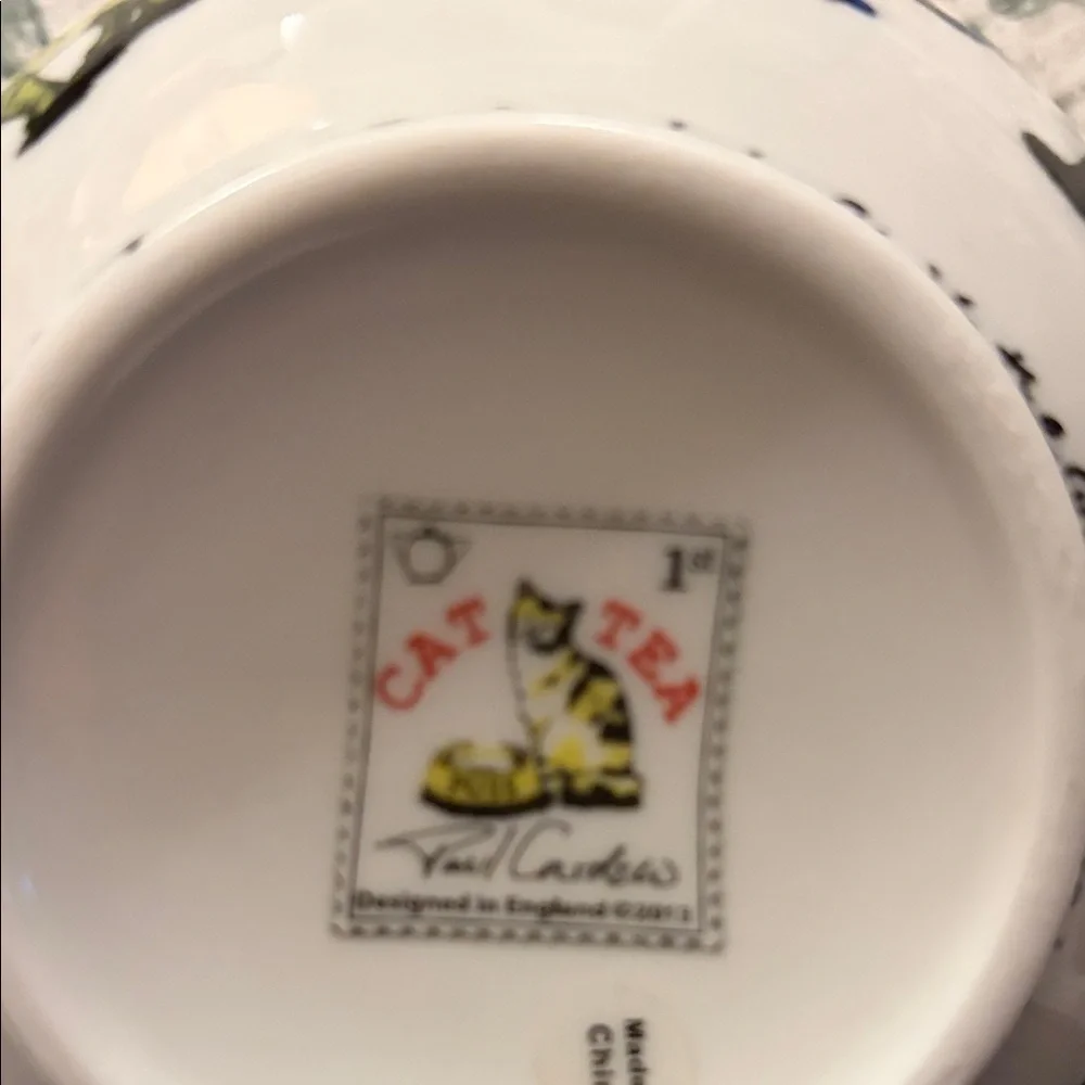 Paul Cardew cat tea Cat-Themed porcelain Teapot with Lid 48 oz.